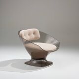 Pair of raphael raffel lounge chairs, 1980s