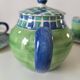 Portuguese tea service hand-painted ceramic
