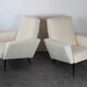 Paire de fauteuils 1960 bouclettes laine