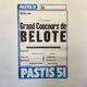 Affiche “ concours de belote “