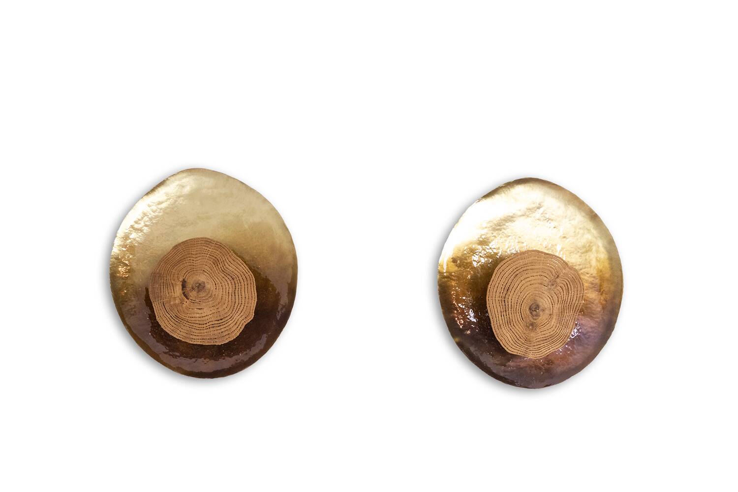 Pair of wall lights model "Martincourt". Contemporary work.