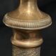 Pair of large 19th-century guilloché brass candlesticks - Louis XVI / Napoleon