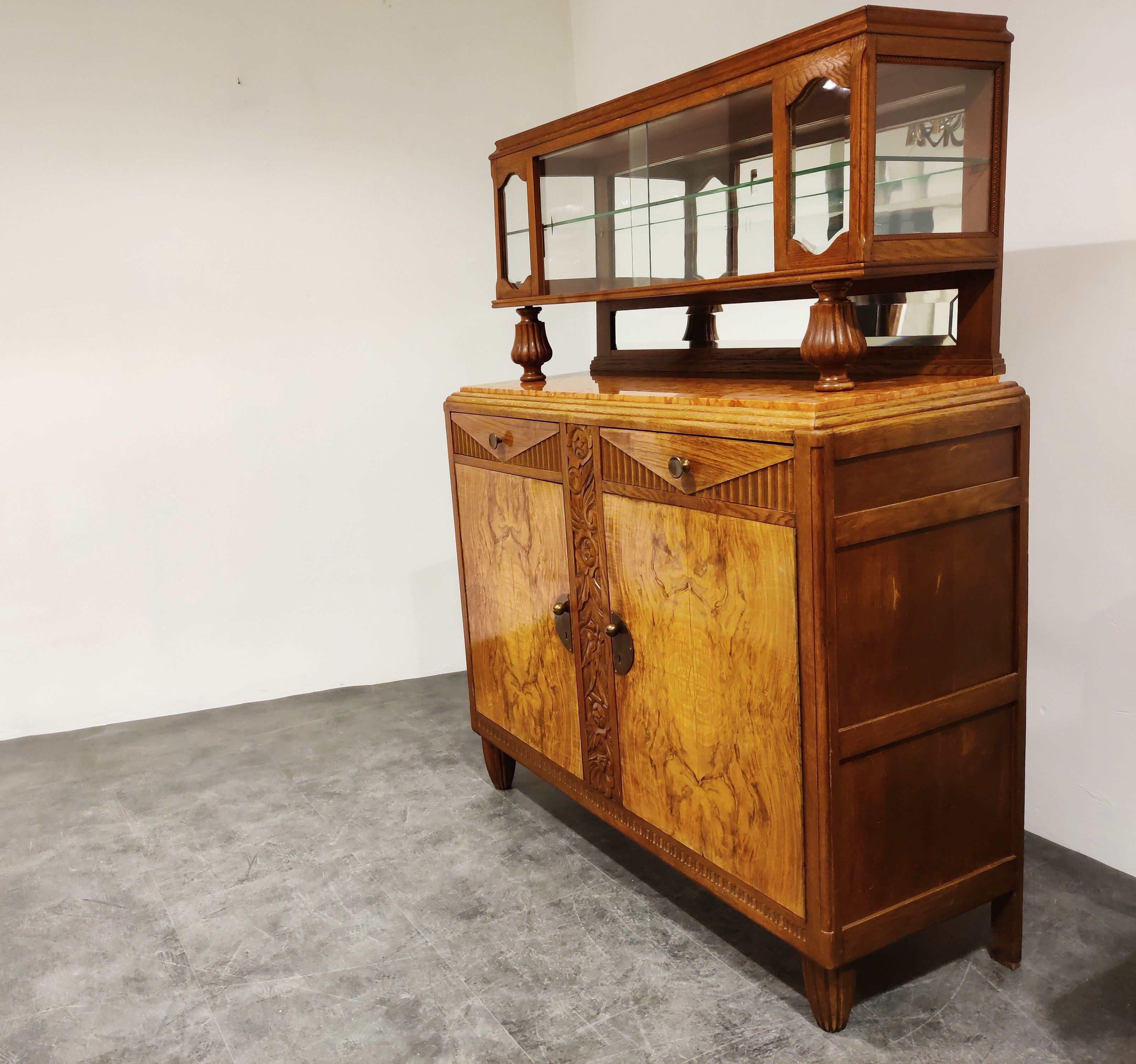 Pair of amsterdam school cabinets, 1930s
