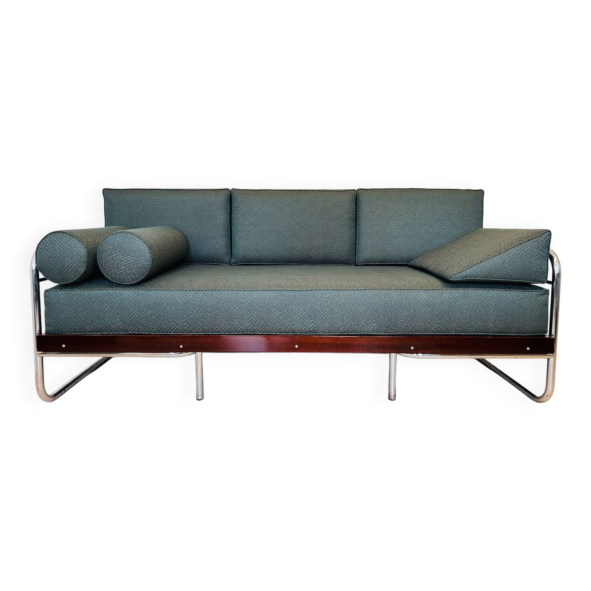 Canapé Bauhaus en Acier Tubulaire de Robert Slezak, 1930s