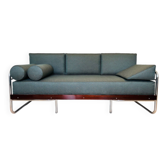 Canapé Bauhaus en Acier Tubulaire de Robert Slezak, 1930s