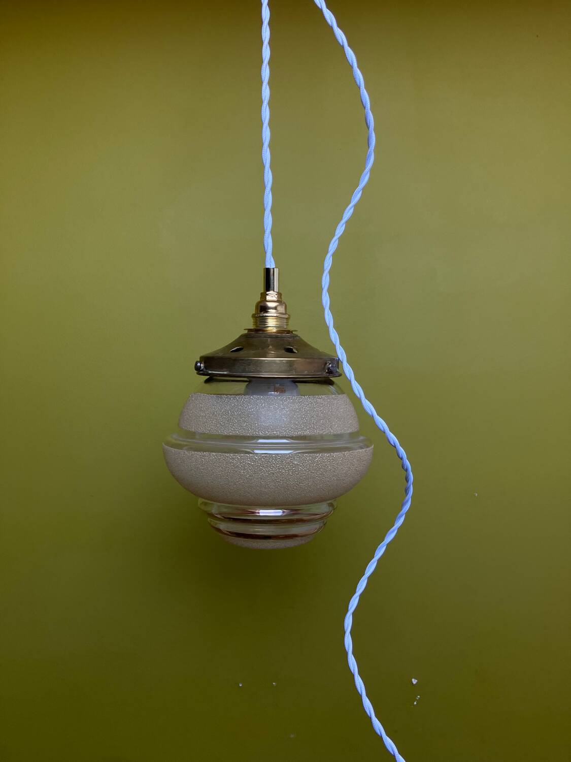 Lampe baladeuse globe art deco vintage