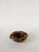 Ceramic mortar catchall, brown, 1970