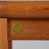 Coffee table with ceramic work by Tue Poulsen for Haslev Møbelsnedkeri, 1960s