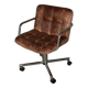 Storm leather office chair by Yves Christin for Airborne