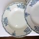 4 assiettes creuses en terre de fer de St Amand 220504