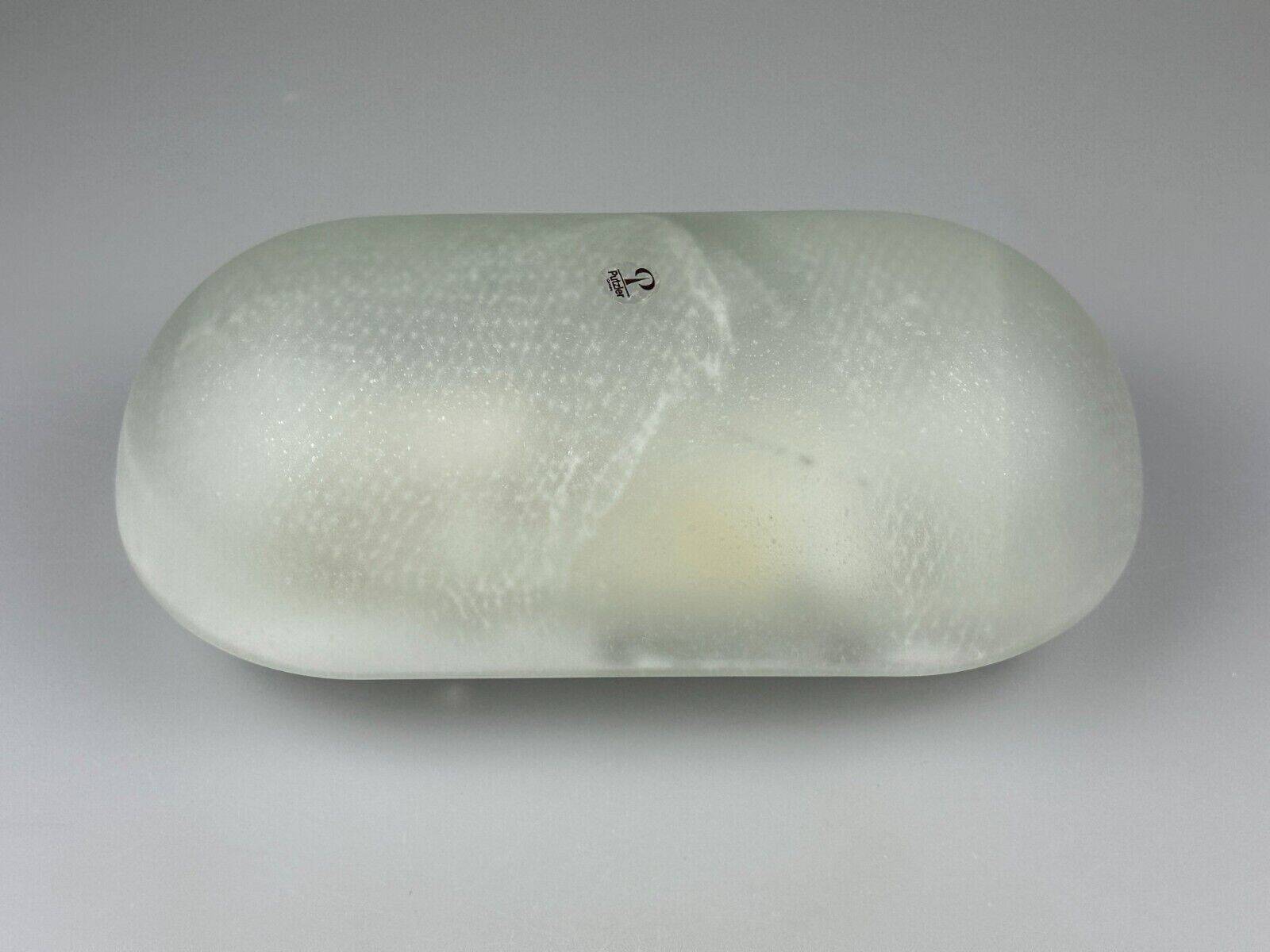 60s 70s wall lamp Peill & Putzler Germany glass & metal space age design