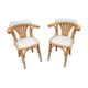 Paire de fauteuils bistrot bois courbé vintage
