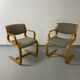Pair of Danish armchairs, Canteliver model signed Magnus Olesen