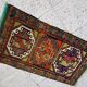 Vintage Turkish handmade rug 56x100 cm