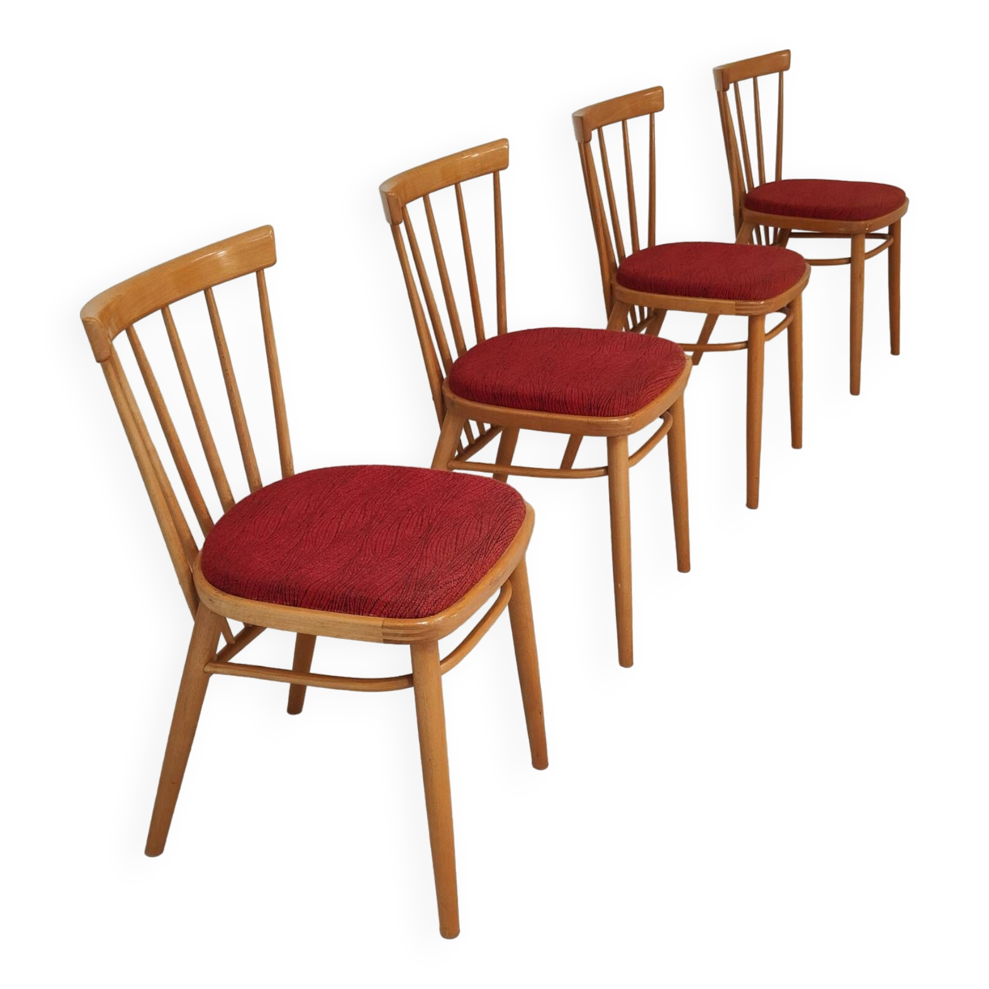 Set of 4 chairs by Antonin Suman for Tatra Nabytok Pravenec Year 60