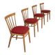 Set of 4 chairs by Antonin Suman for Tatra Nabytok Pravenec Year 60