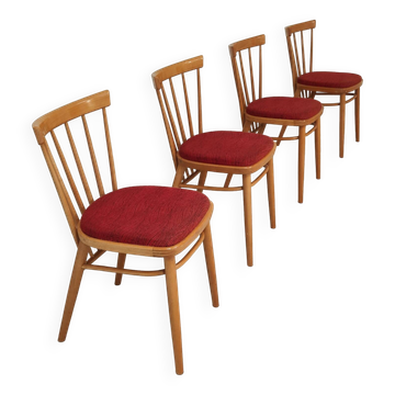 Set of 4 chairs by Antonin Suman for Tatra Nabytok Pravenec Year 60