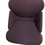trois fauteuil Wilkhann pivotants tissue + coque signé 1970