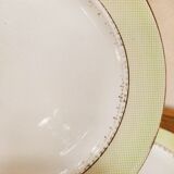 Set of 7 plates in earthenware L'Amandinoise