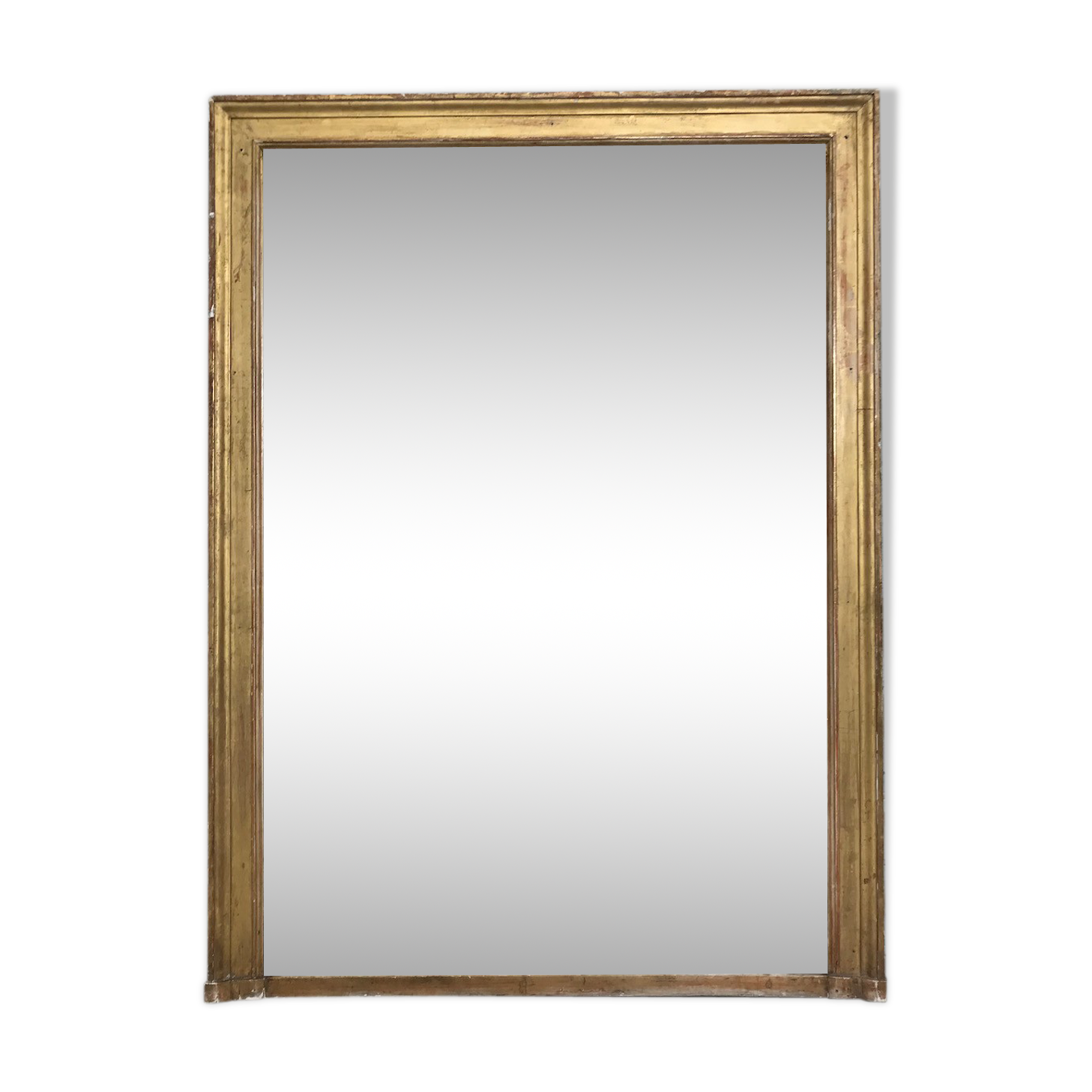Golden rectangular mirror - 171x127cm