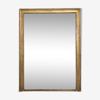 Golden rectangular mirror - 171x127cm