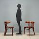 Antique Thonet armchairs in painted beech, walnut, Austria, 20th century