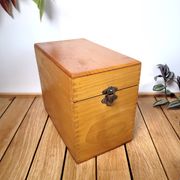 Boîte classeur à fiches cartonnier 1960