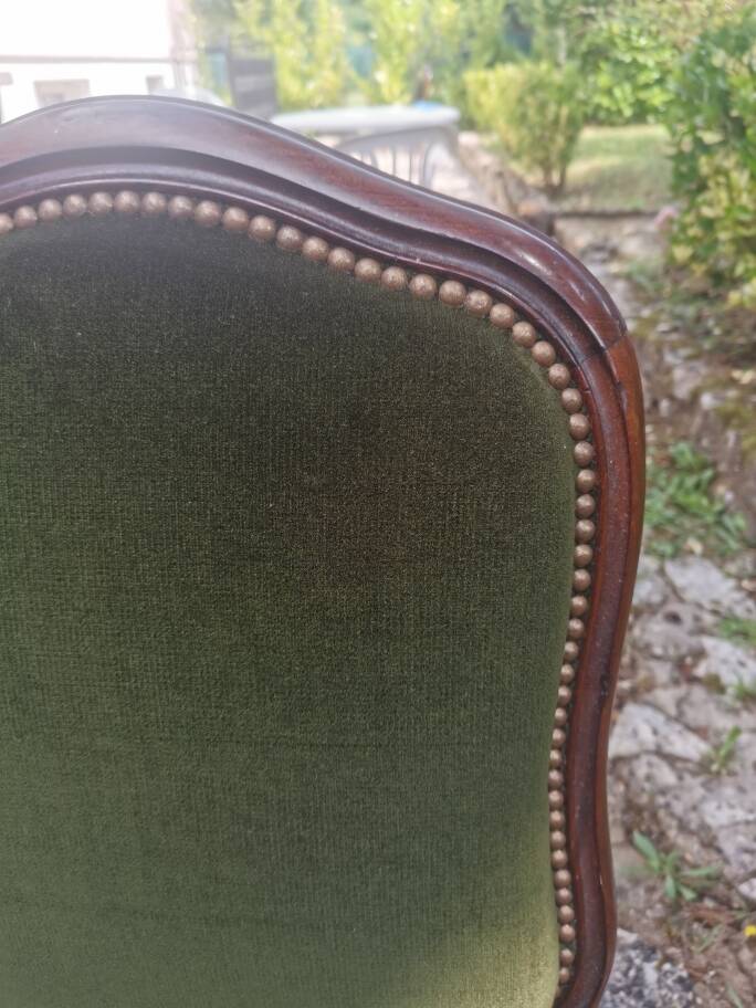 Chaise velours empire