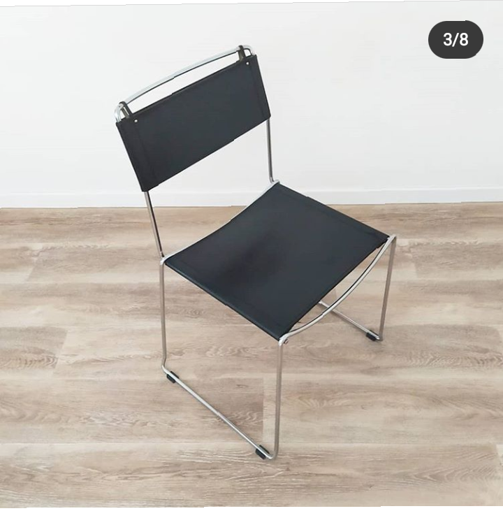 Giandomenico Belotti spaghetti chairs, set of 4