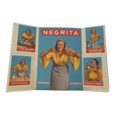 Rum paper advertisement Négrita Bardenet Bordeaux period revue with two folding shutters
