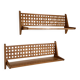 Set of 2 Mid-Century Wall Shelves with Woven Back Panel – ÚLUV