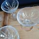 6 coupes à champagne anciennes en cristal