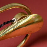 Brass lamp, with switch cover. circa 1950 - France