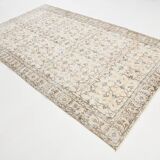 6x10 Vintage Faded Brown & Beige Classic Vintage Rug