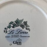 plates faience of GIEN model IVY