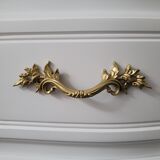 Commode style Louis XV, blanc et doré
