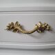 Louis XV style chest of drawers, white and gold