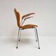 Wooden chair 3207 by Arne Jacobsen for Fritz Hansen, 1980s.