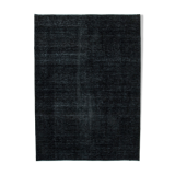 Handmade Oriental Overdyed 293 cm x 407 cm Black Wool Carpet