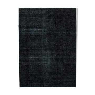 Handmade Oriental Overdyed 293 cm x 407 cm Black Wool Carpet