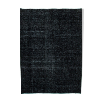 Handmade Oriental Overdyed 293 cm x 407 cm Black Wool Carpet