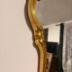 Antique Oval Wall Mirror Gold Louis XV Style Rocaille Rococo