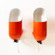 Pair of Space Age wall sconces by Raak, Netherlands, 1970s