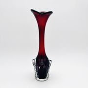Vase Bo Borgström Åseda Glassworks Jack in the Pulpit Red 31cm 1960