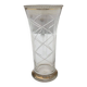 Vintage transparent glass vase from the 1960s.