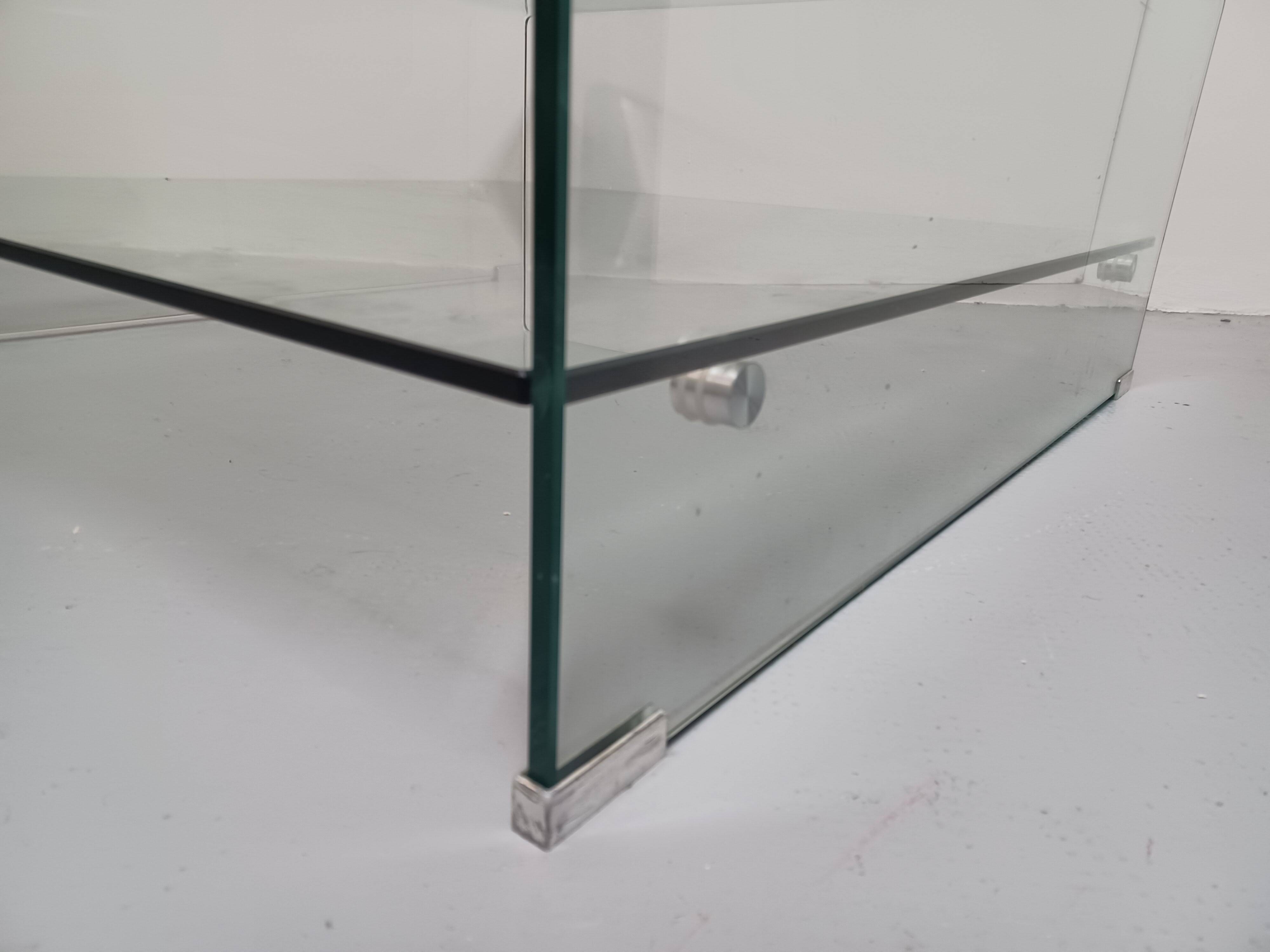 Coffee table, molded glass