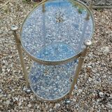 Old vintage rolling serving table