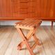 Small folding wooden stool, 1970