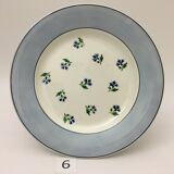 Lot de 6 assiettes plates « digoin sarreguemines » modèle albe