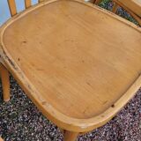 Set of 4 vintage restaurant bistro chairs - 1950s